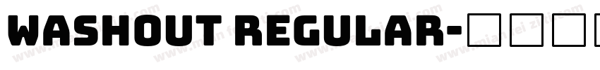 Washout Regular字体转换